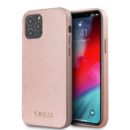 Guess "Iridescent Collection" Σκληρή Θήκη Προστασίας – Iphone 12 Pro Max (Ροζ) – Θήκη για κινητό από το PhoneBazaar.gr