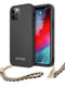 Guess Saffiano Gold Chain Case Θήκη Προστασίας Από Σκληρή Σιλικόνη Με Χρυσή Αλυσίδα – Iphone 12 Pro Max (Μαύρο/Χρυσό) – Θήκη για κινητό από το PhoneBazaar.gr