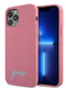 Guess Glitter Script Vintage Gold Logo Θήκη Προστασίας – Iphone 12 / 12 Pro (Pink) – Θήκη για κινητό από το PhoneBazaar.gr
