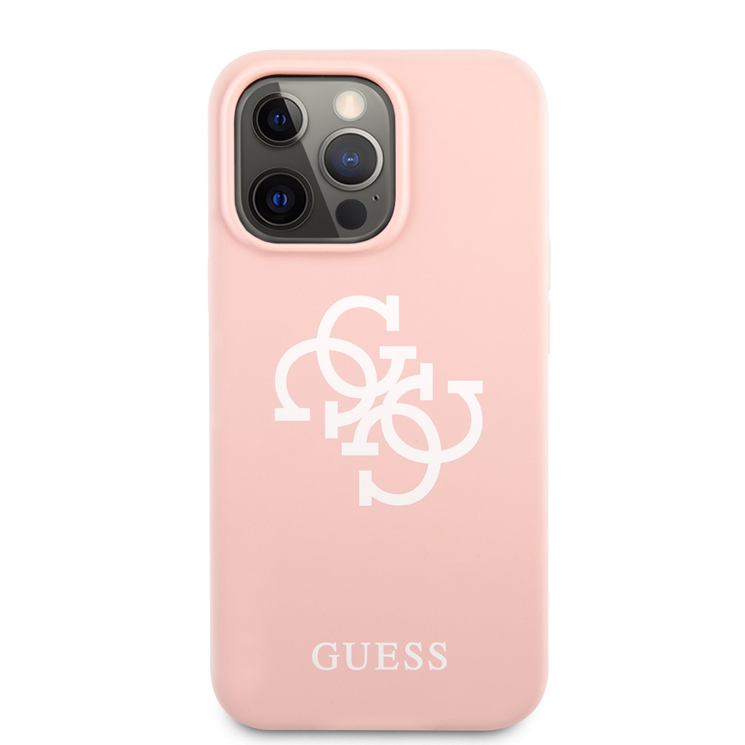 Guess "4G Logo Collection" Θήκη προστασίας από σιλικόνη – iPhone 13 Pro (Ροζ)