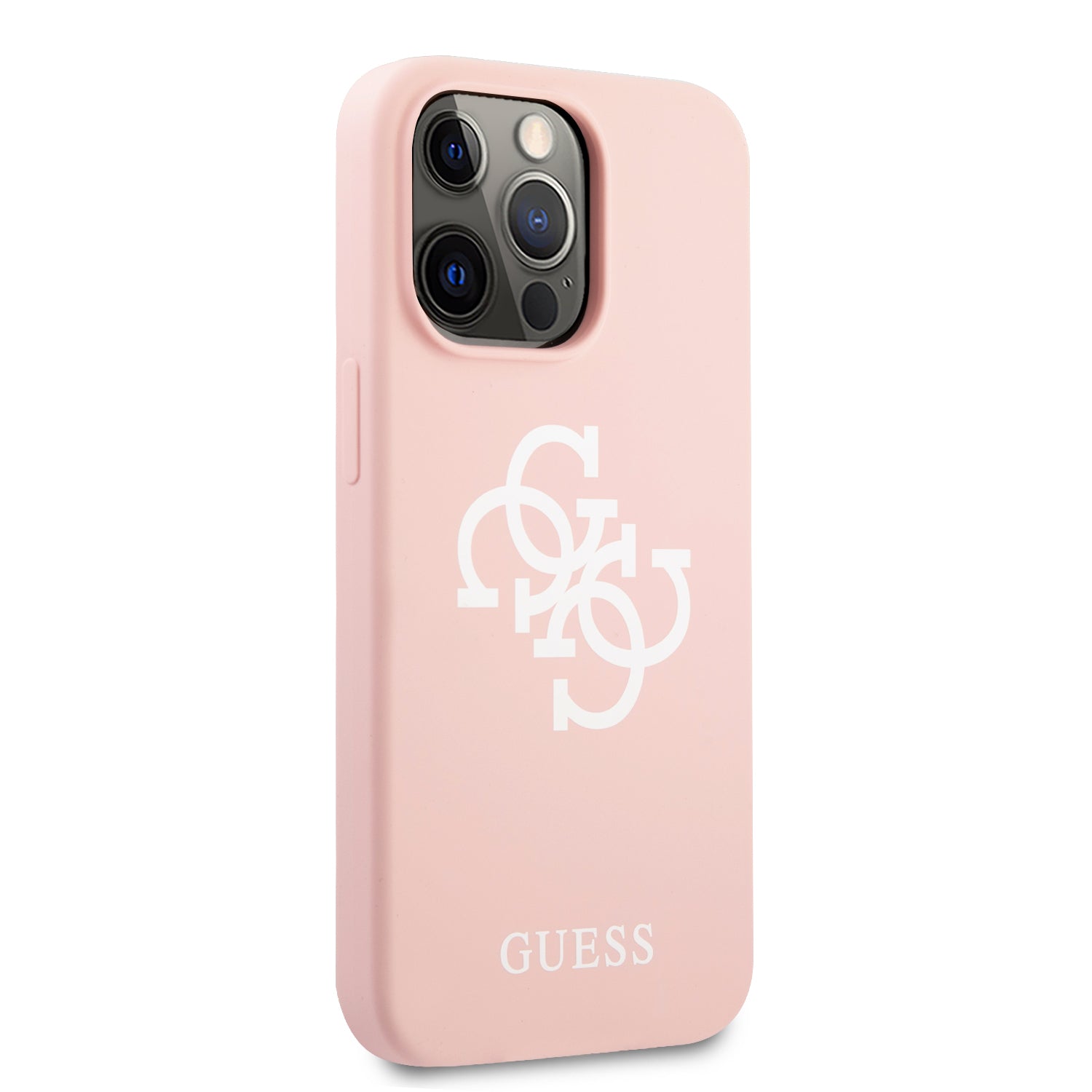 Guess "4G Logo Collection" Θήκη προστασίας από σιλικόνη – iPhone 13 Pro (Ροζ)