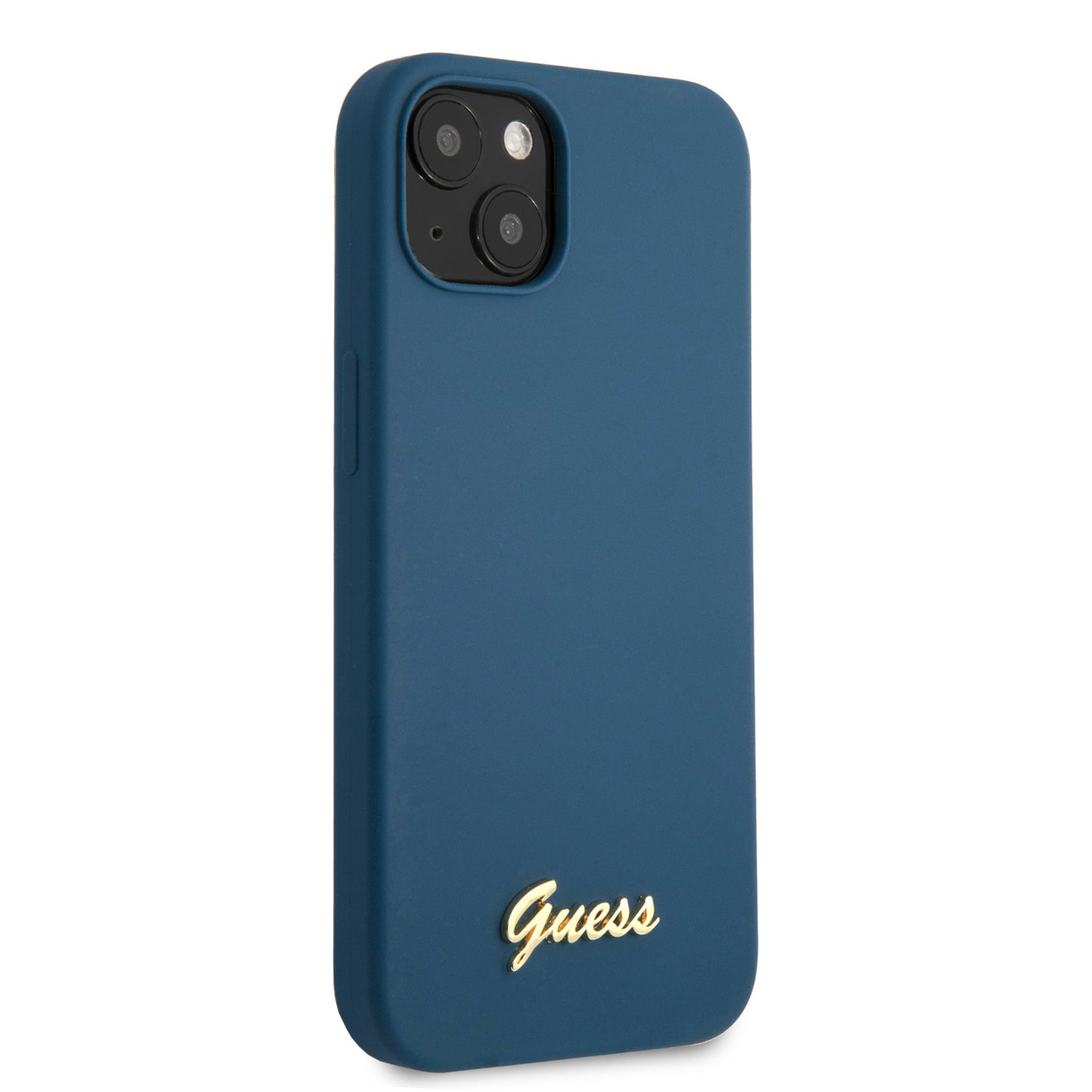 Guess “Vintage Script Gold Logo Collection” Σκληρή Θήκη Προστασίας Από Σιλικόνη – Apple Iphone 13 (Μπλε) – Θήκη για κινητό από το PhoneBazaar.gr