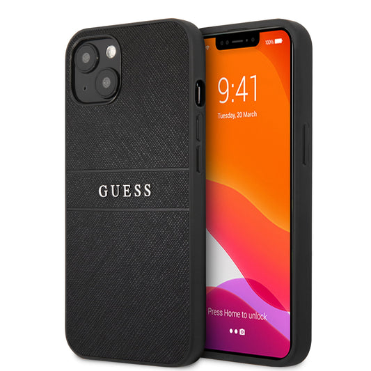 Guess Saffiano Hard Case Θήκη Προστασίας Από Δερματίνη – Iphone 13 (Μαύρο) – Θήκη για κινητό από το PhoneBazaar.gr