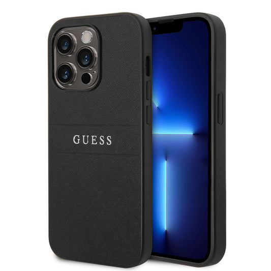 Guess Saffiano Hard Case Θήκη Προστασίας Από Δερματίνη – Iphone 14 Pro (Μαύρο) – Θήκη για κινητό από το PhoneBazaar.gr