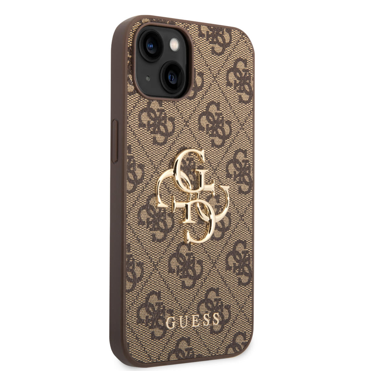 Guess "4G Logo Collection" Hard Case PU Leather Θήκη προστασίας από δερματίνη – iPhone 14 Plus (Καφέ)