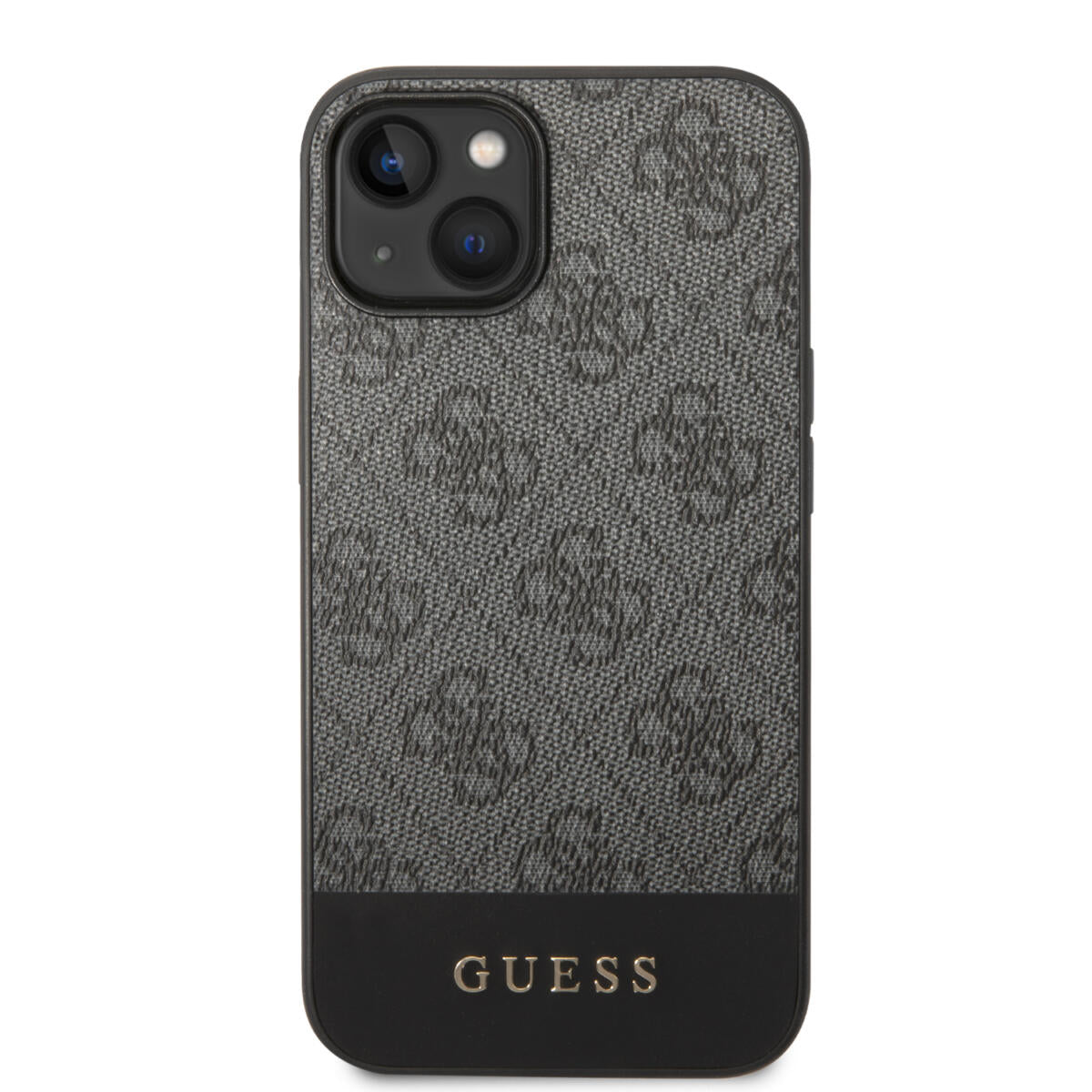 Guess "4G Logo Collection" Printed Stripe Θήκη προστασίας από δερματίνη – iPhone 14 Plus (Γκρι)