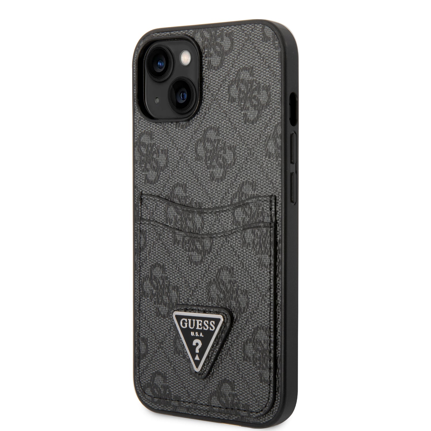 Guess “Triangle Logo Collection” Θήκη προστασίας με υποδοχή για πιστωτικές κάρτες – iPhone 14 Plus (Μαύρο)