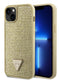 Guess “Rhinestones Triangle Metal Logo Collection” Θήκη Προστασίας Για Iphone 14 (Χρυσό) – Θήκη για κινητό από το PhoneBazaar.gr