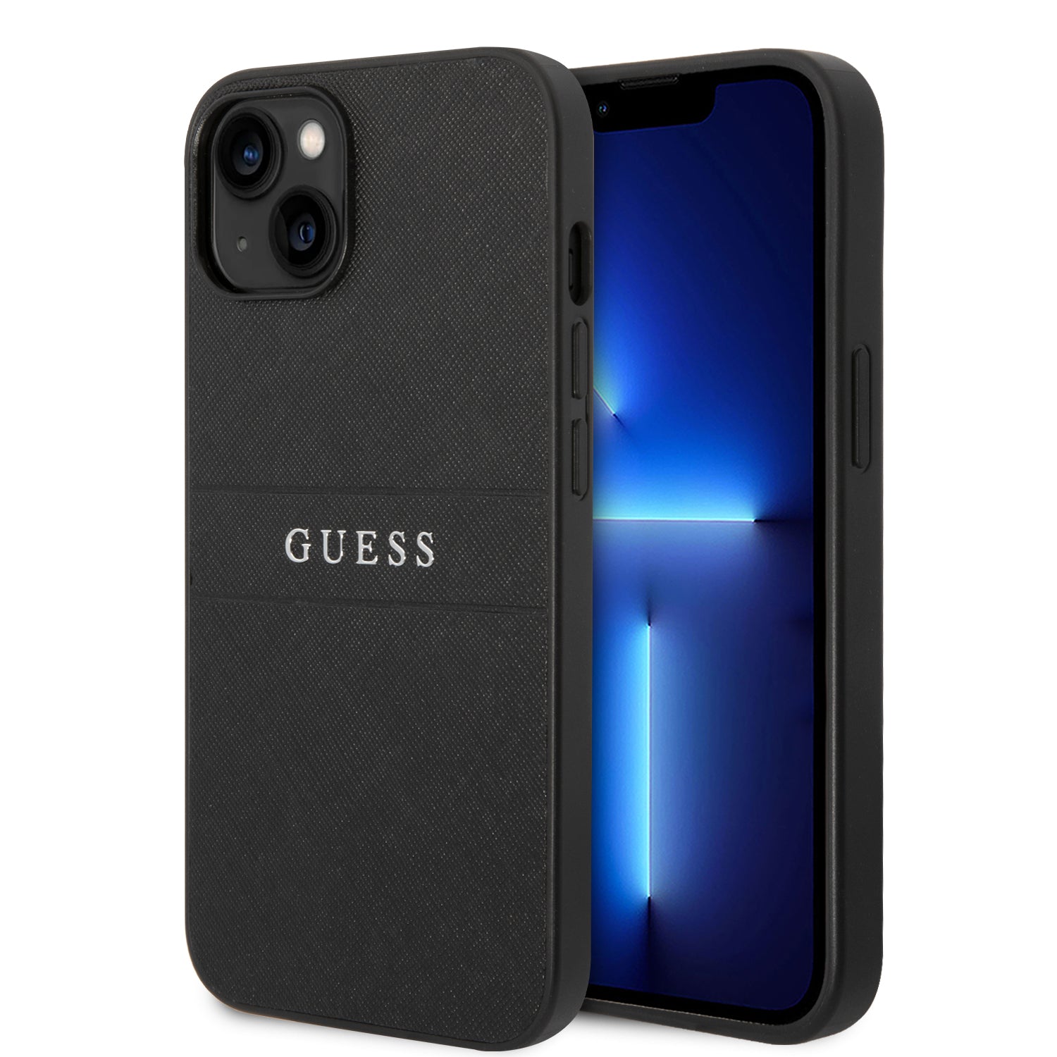 Guess Saffiano Hard Case Θήκη Προστασίας Από Δερματίνη – Iphone 14 (Μαύρο) – Θήκη για κινητό από το PhoneBazaar.gr