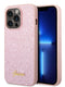 Guess Glitter Flakes Case With Ikonik Patch And Vintage Script Logo Θήκη Προστασίας Από Σιλικόνη – Iphone 14 Pro Max (Glitter Pink) – Θήκη για κινητό από το PhoneBazaar.gr