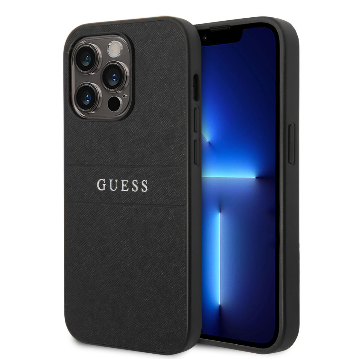 Guess Saffiano Hard Case Θήκη Προστασίας Από Δερματίνη – Iphone 14 Pro Max (Μαύρο) – Θήκη για κινητό από το PhoneBazaar.gr