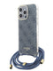 Guess “4G Logo Collection” Crossbody Hard Case Θήκη Προστασίας Από Σιλικόνη Με Λουράκι – Iphone 15 Pro Max (Μπλε – Guhcp15Xhc4Seb) – Θήκη για κινητό από το PhoneBazaar.gr
