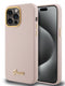 Guess “Vintage Script Gold Logo Collection” Σκληρή Θήκη Προστασίας Από Σιλικόνη – Apple Iphone 15 Pro Max (Ροζ  – Guhcp15Xsmbslp) – Θήκη για κινητό από το PhoneBazaar.gr