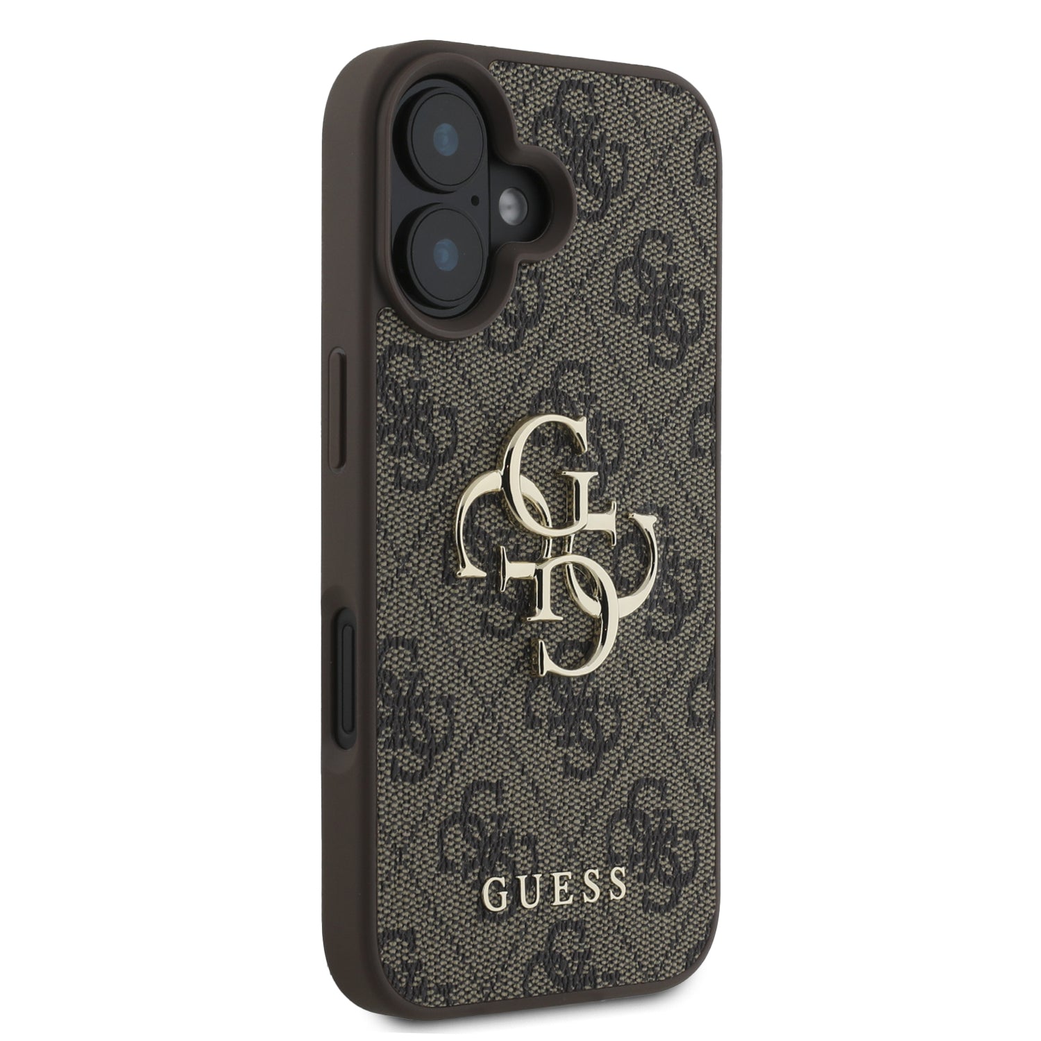 Guess “4G Logo Collection” Hard Case PU Case Θήκη προστασίας από δερματίνη – iPhone 16 (Καφε – GUHCP16S4GMGBR)