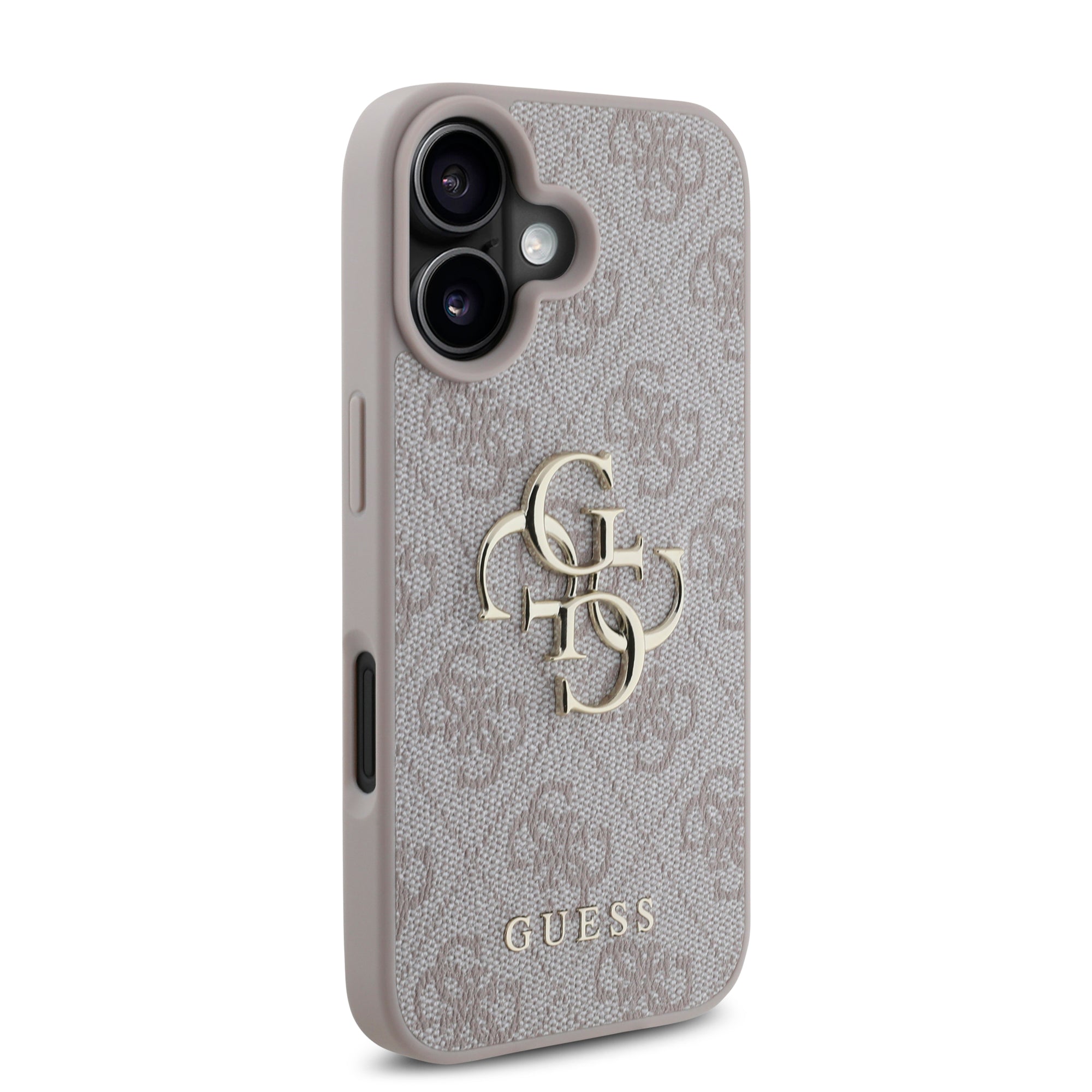 Guess “4G Logo Collection” Hard Case PU Case Θήκη προστασίας από δερματίνη – iPhone 16 (Ροζ – GUHCP16S4GMGPI)