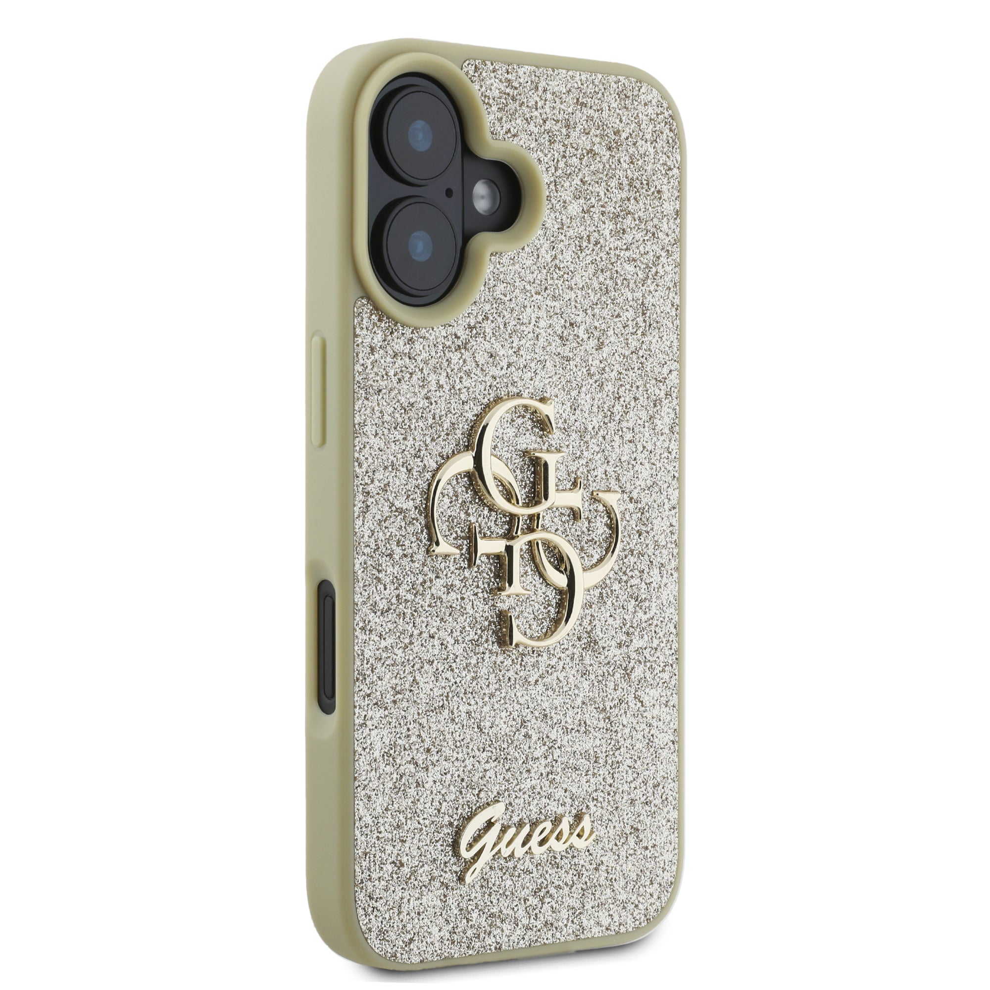Guess Fixed Glitter Big 4G Logo Case Θήκη προστασίας από σιλικόνη – iPhone 16 (Χρυσό – GUHCP16SHG4SGD)