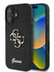 Guess Fixed Glitter Big 4G Logo Case Θήκη Προστασίας Από Σιλικόνη – Iphone 16 (Μαύρο – Guhcp16Shg4Sgk) – Θήκη για κινητό από το PhoneBazaar.gr