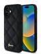 Guess “Quilted Metal Logo Collection” Pu Case Θήκη Προστασίας Από Δερματίνη – Iphone 16 (Μαύρο – Guhcp16Spsqsqsk) – Θήκη για κινητό από το PhoneBazaar.gr