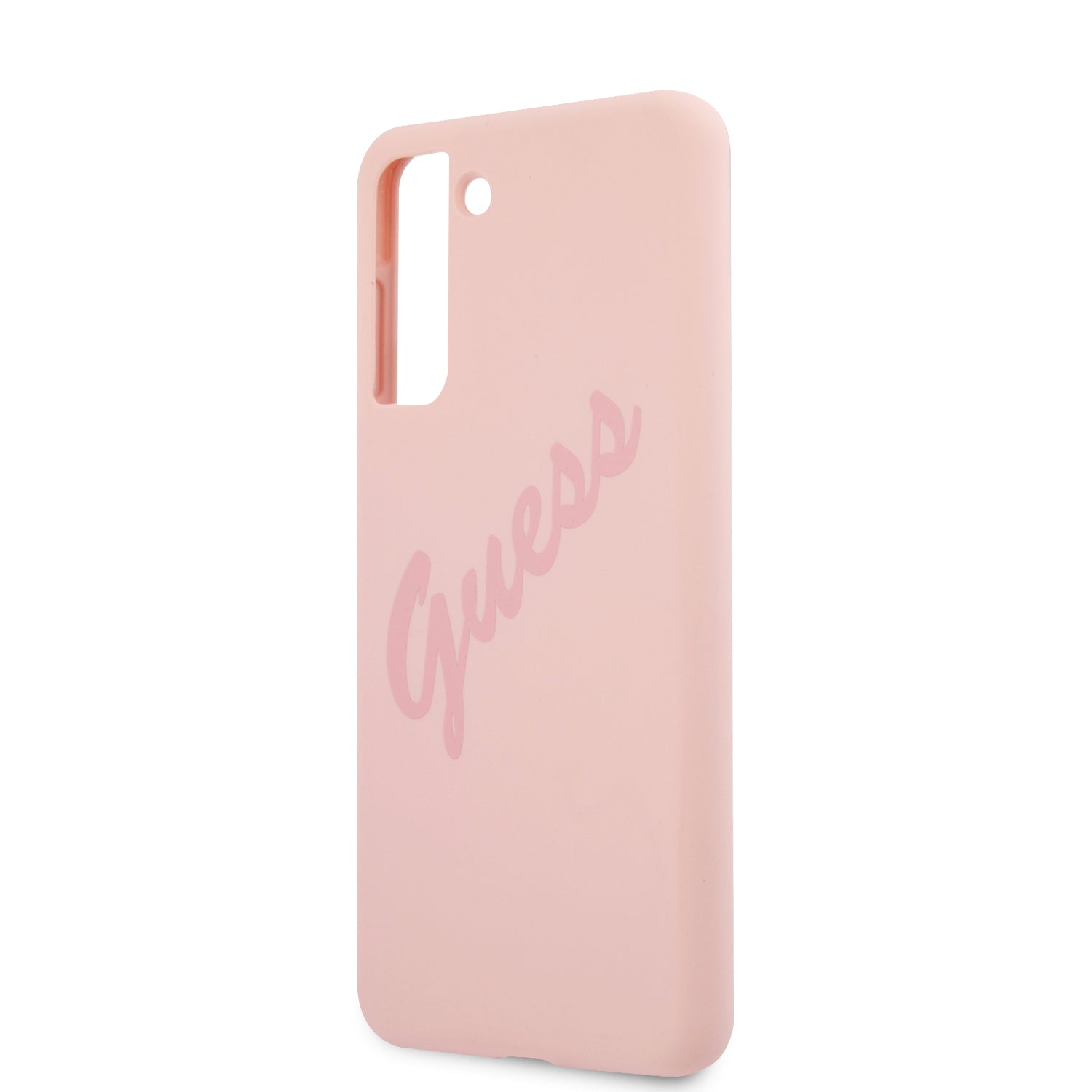 Guess "Vintage Script Logo Collection" Σκληρή Θήκη προστασίας από σιλικόνη – Samsung Galaxy S21 Plus (Ροζ)