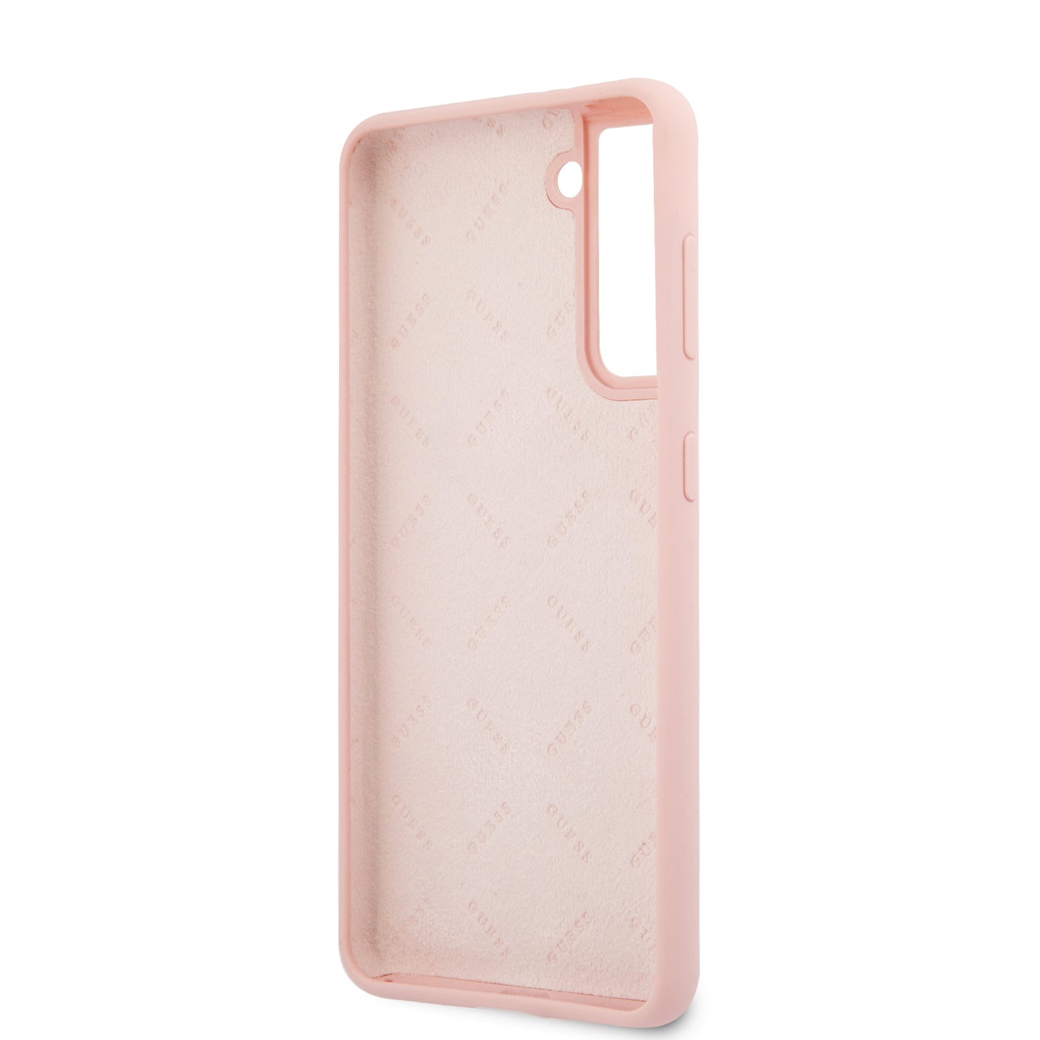 Guess "Vintage Script Logo Collection" Σκληρή Θήκη προστασίας από σιλικόνη – Samsung Galaxy S21 Plus (Ροζ)