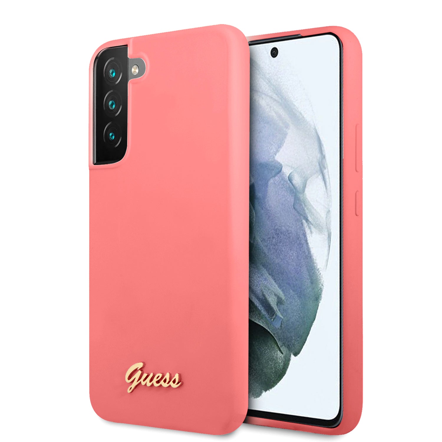 Guess “Vintage Script Logo Collection” Σκληρή Θήκη Προστασίας Από Σιλικόνη – Samsung Galaxy S22 Plus (Φουξια) – Θήκη για κινητό από το PhoneBazaar.gr
