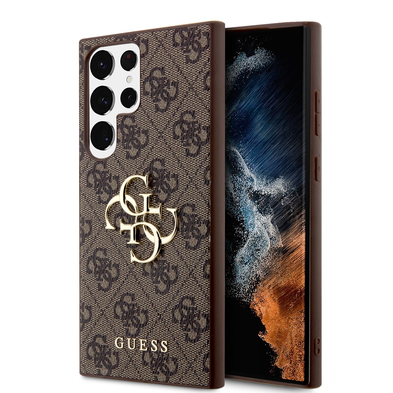 Guess “4G Logo Collection” Θηκη Προστασιας “Saffiano” Από Δερματίνη – Samsung Galaxy S23 Ultra S918 (Καφέ) – Θήκη για κινητό από το PhoneBazaar.gr