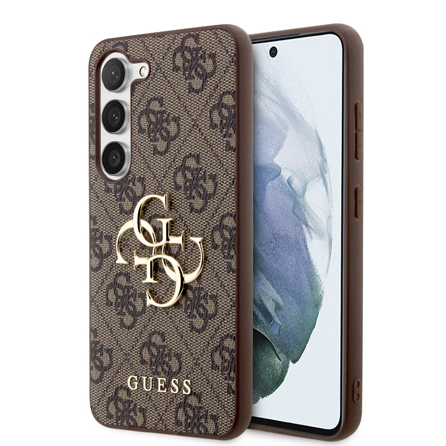 Guess “4G Logo Collection” Θηκη Προστασιας “Saffiano” Από Δερματίνη – Samsung Galaxy S23 S911 (Καφέ) – Θήκη για κινητό από το PhoneBazaar.gr
