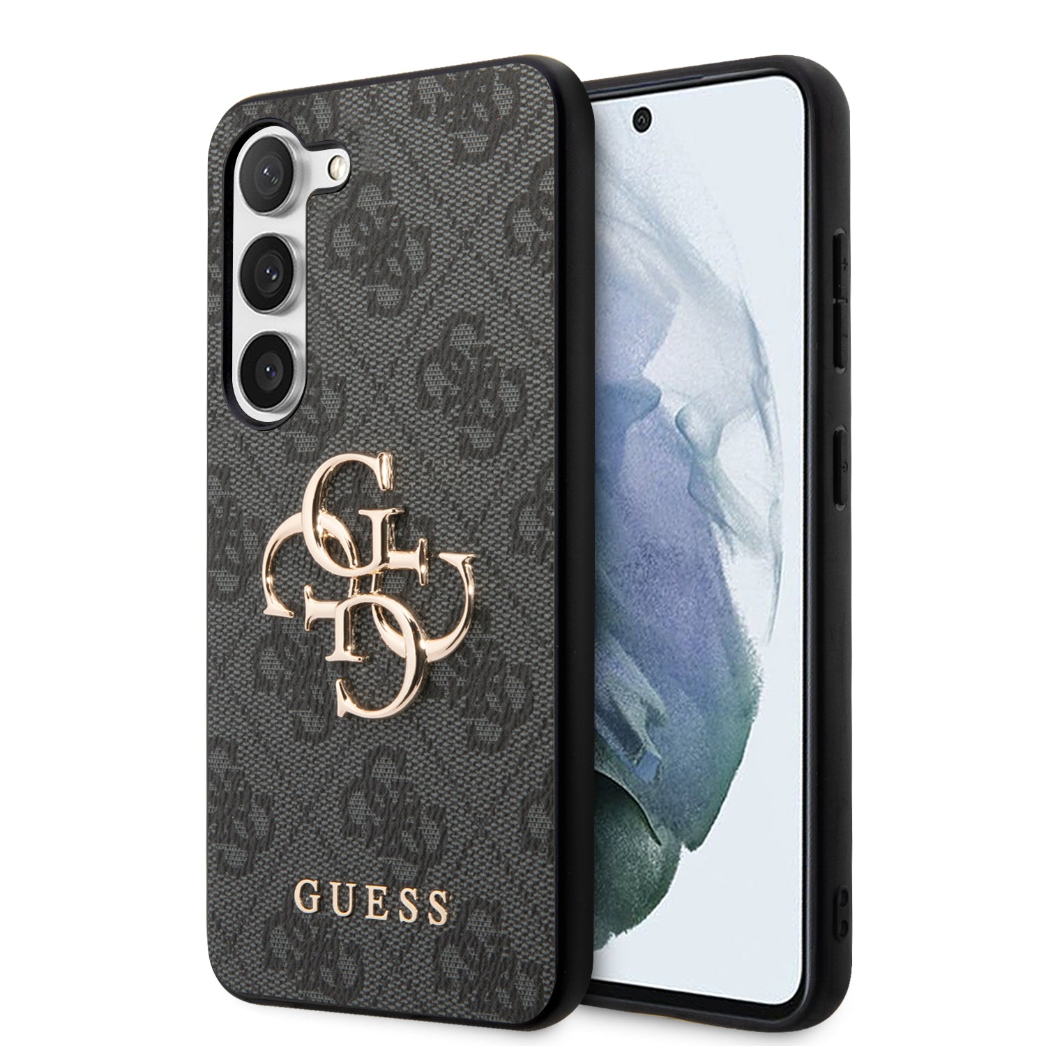Guess “4G Logo Collection” Θηκη Προστασιας “Saffiano” Από Δερματίνη – Samsung Galaxy S23 S911 (Γκρι) – Θήκη για κινητό από το PhoneBazaar.gr