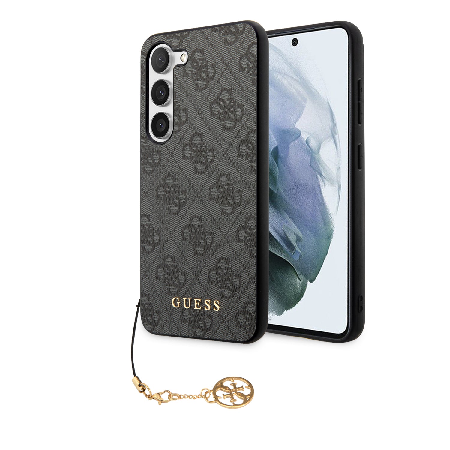 Guess “4G  Metal Gold Logo Collection” Θηκη Προστασιας "Saffiano" – Samsung Galaxy S23 S911 (Γκρι) – Θήκη για κινητό από το PhoneBazaar.gr