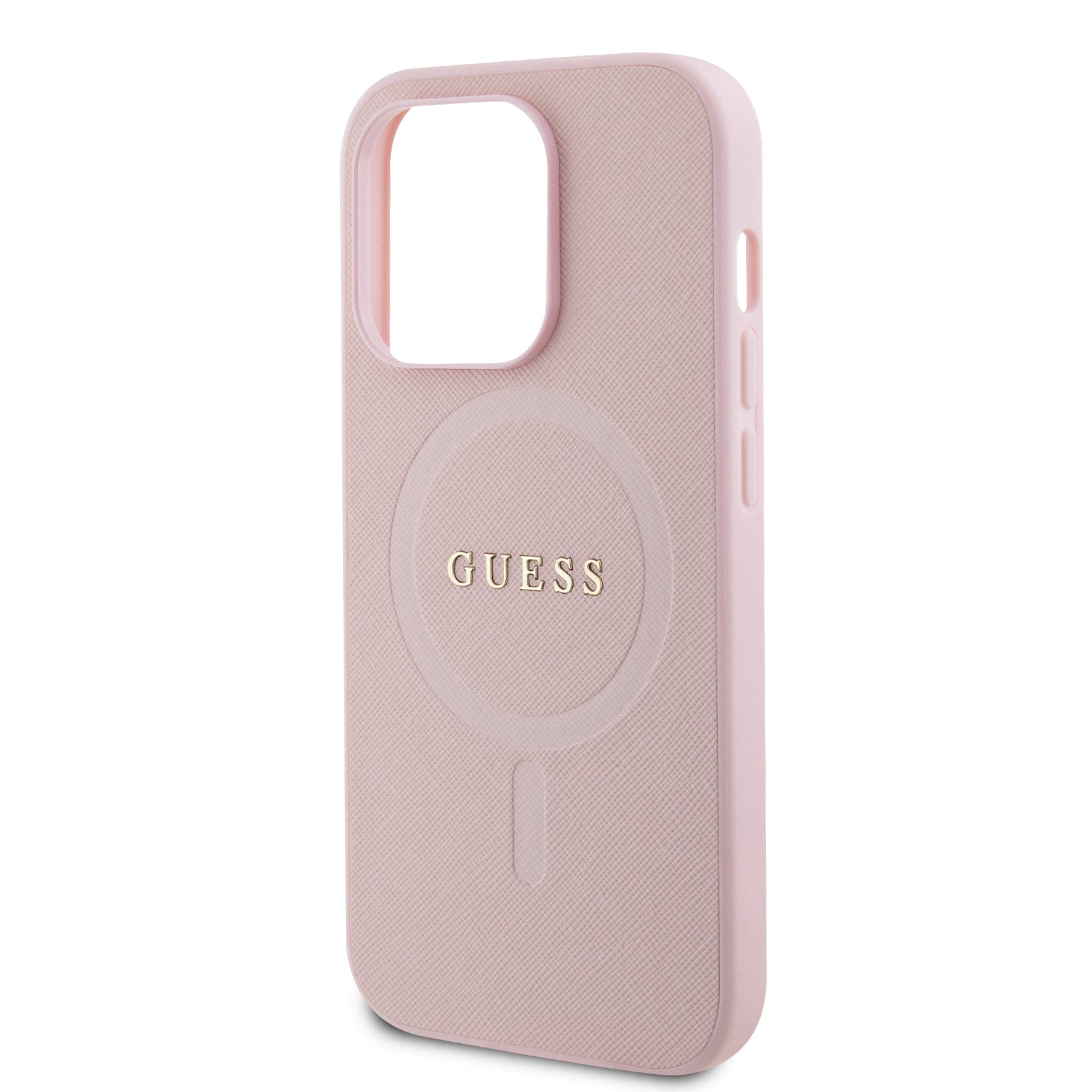 Guess Saffiano Hard Case Θήκη προστασίας από δερματίνη – iPhone 13 Pro (Ροζ – GUHMP13LPSAHMCP)