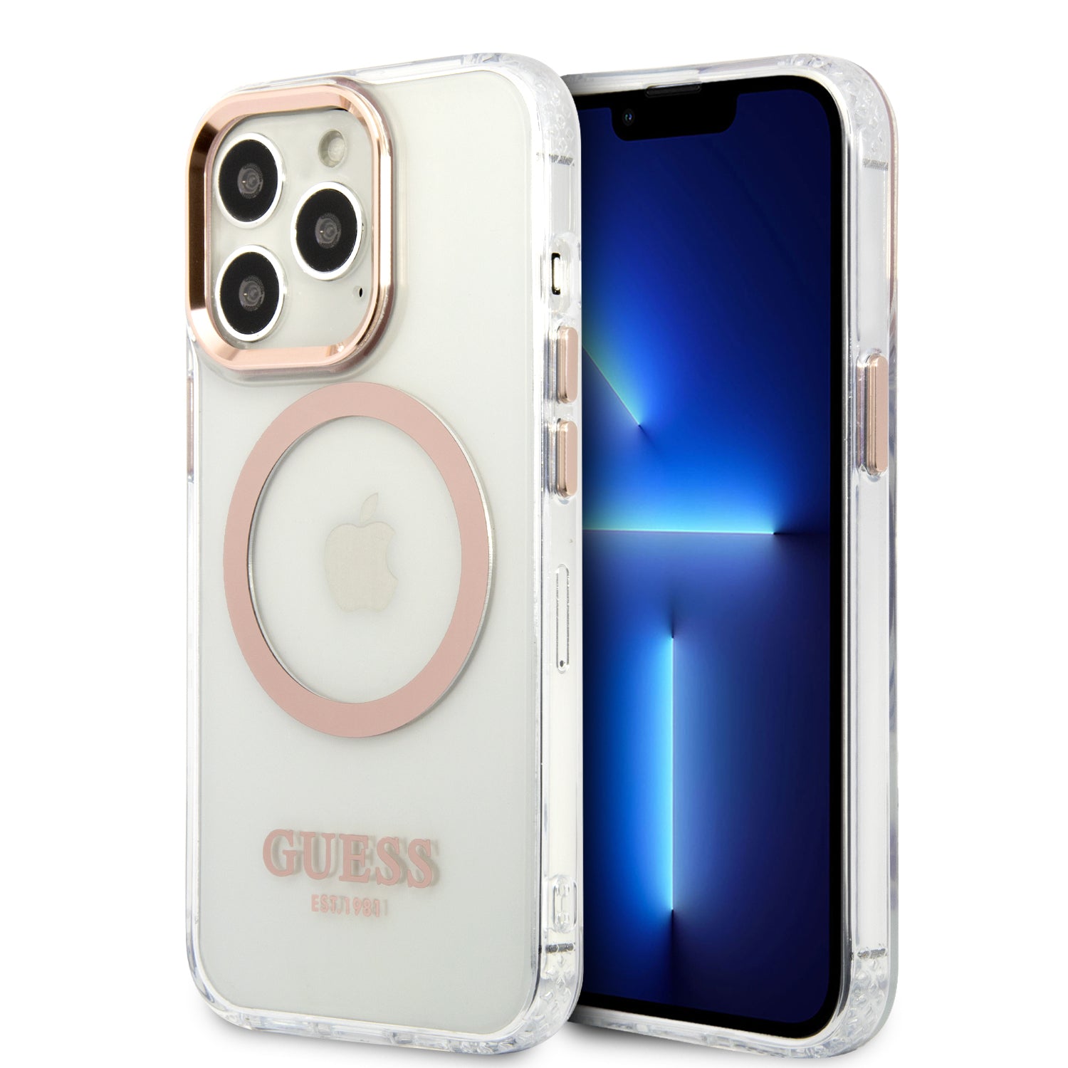 Guess “Metal Outline Collection” Magsafe Hard Case Θήκη Προστασίας Από Σκληρό Πλαστικό – Iphone 13 Pro Max (Χρυσό – Guhmp13Xhtrmd) – Θήκη για κινητό από το PhoneBazaar.gr