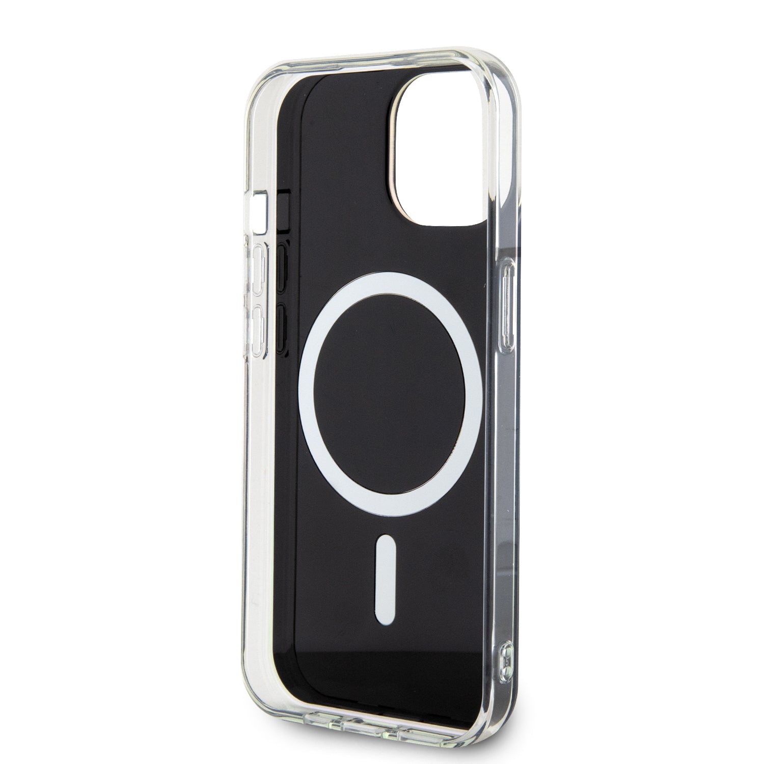 Guess Iridescent Magsafe Case Πολύχρωμη θήκη προστασίας από σκληρό πλαστικό – iPhone 15 (Rainbow Black – GUHMP15SHITSK)