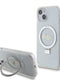 Guess Magsafe Ring Stand Glitter Hard Case Script Logo Θήκη Προστασίας Από Σιλικόνη – Iphone 15 (Διάφανη – Guhmp15Shrsgsd) – Θήκη για κινητό από το PhoneBazaar.gr