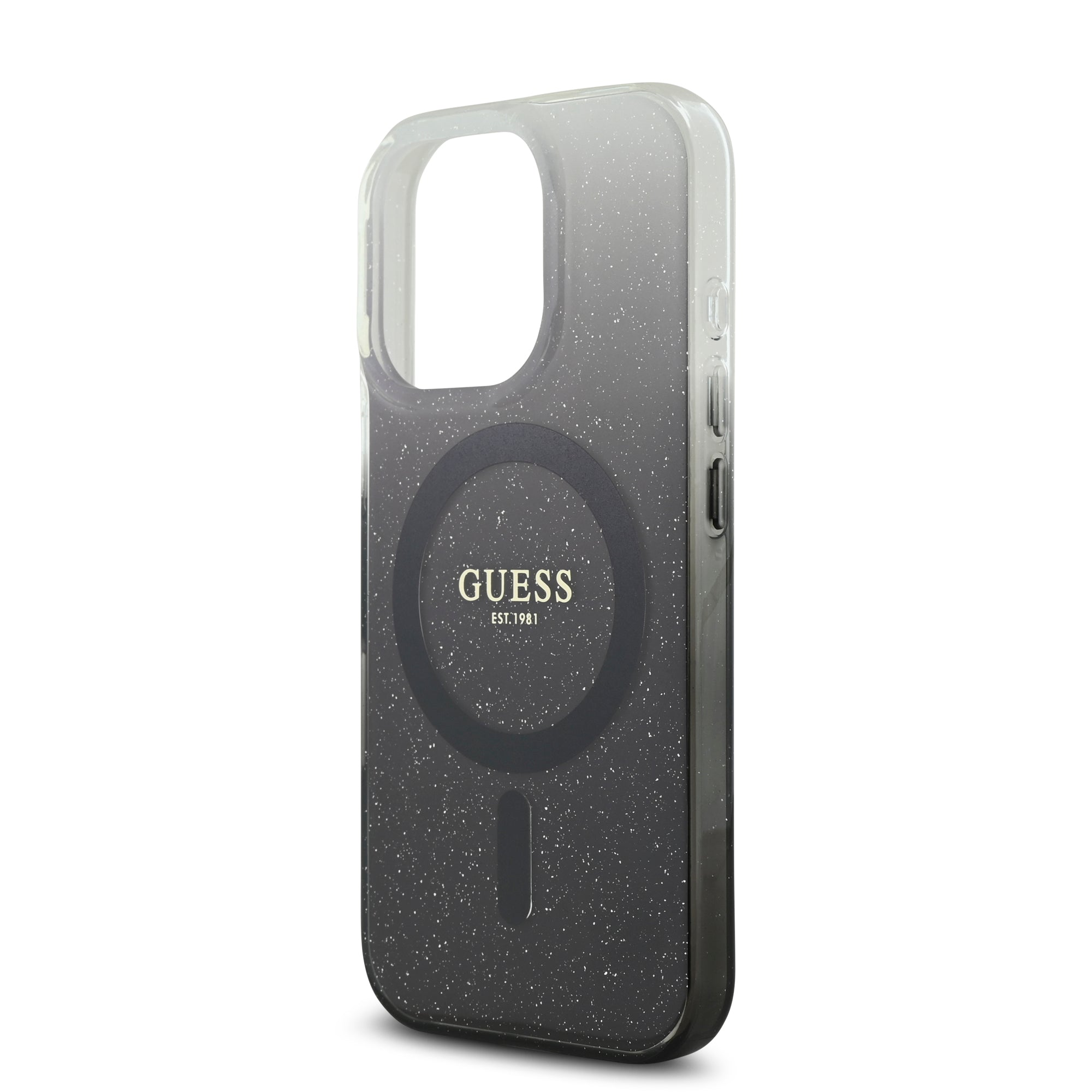 Guess Magsafe “Glitter Gradient” Hard Case Θήκη προστασίας από σκληρό πλαστικό – iPhone 16 Pro (Μαύρο – GUHMP16LHGRCELK)