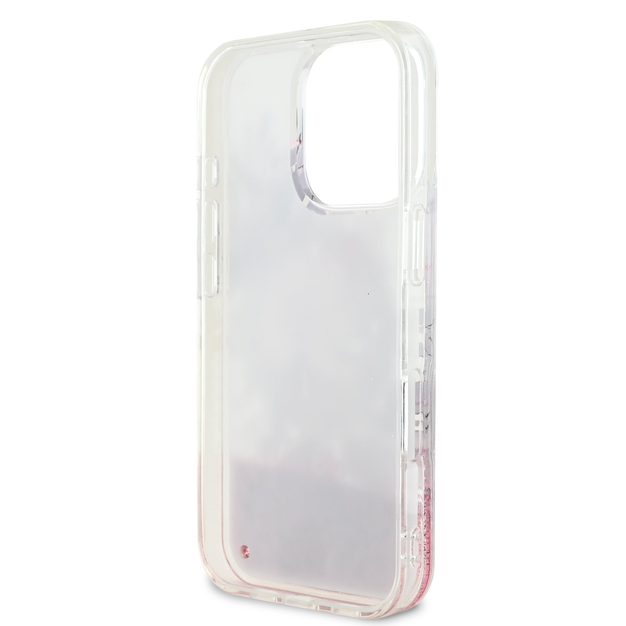 Guess Magsafe “Liquid Glitter Flower" Hard Case Θήκη προστασίας από σκληρό πλαστικό – iPhone 16 Pro (Ροζ – GUHMP16LLFMWTP)