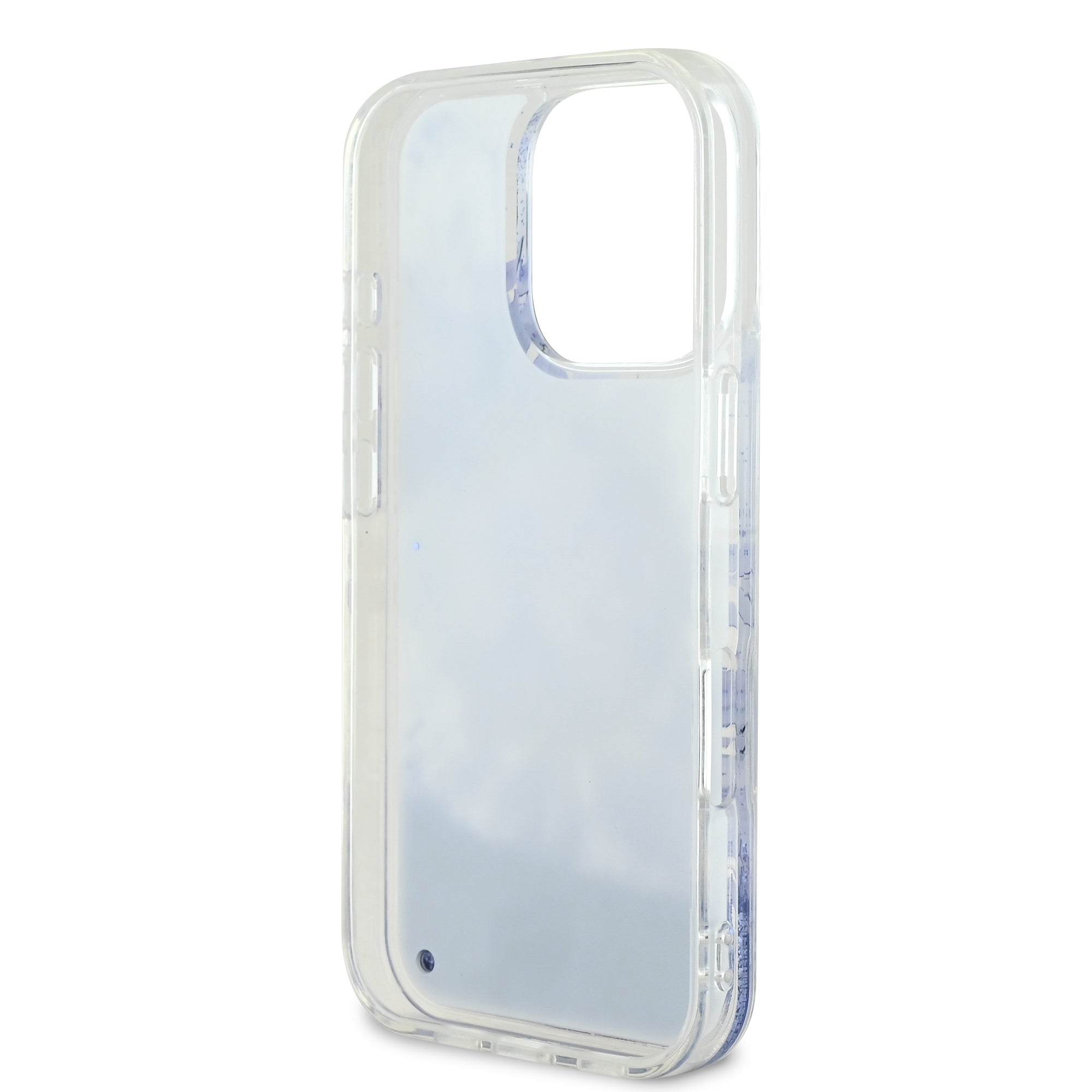 Guess Magsafe “Liquid Glitter Flower" Hard Case Θήκη προστασίας από σκληρό πλαστικό – iPhone 16 Pro (Μωβ – GUHMP16LLFMWTU)