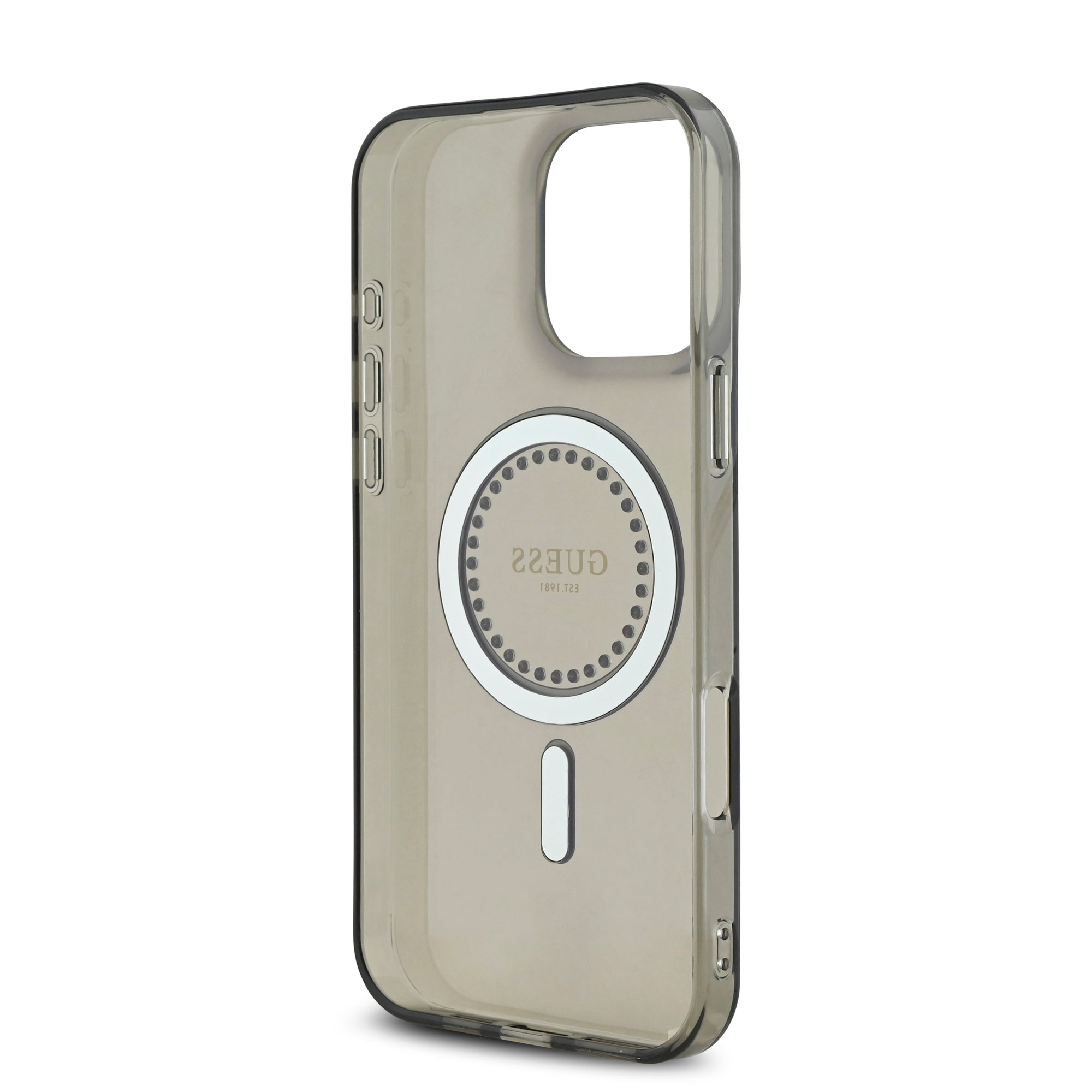 Guess Magsafe “Rhinestones” Hard Case Θήκη προστασίας από σκληρό πλαστικό – iPhone 16 Pro (Μαύρο – GUHMP16LPFTDTEK)