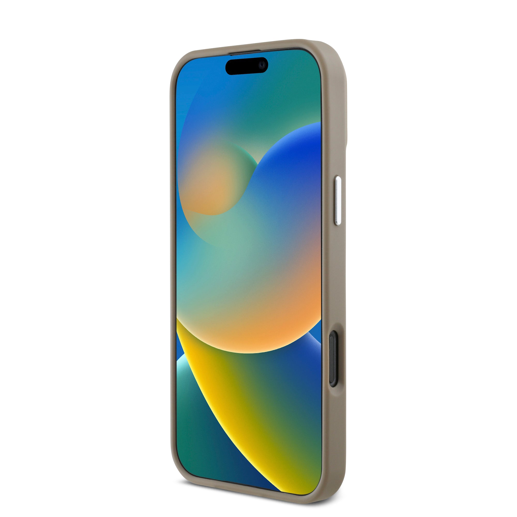 Guess Magsafe “Triangle Logo” Grained PU Case Θήκη προστασίας από δερματίνη – iPhone 16 Pro (Καφέ – GUHMP16LPGTSPSW)