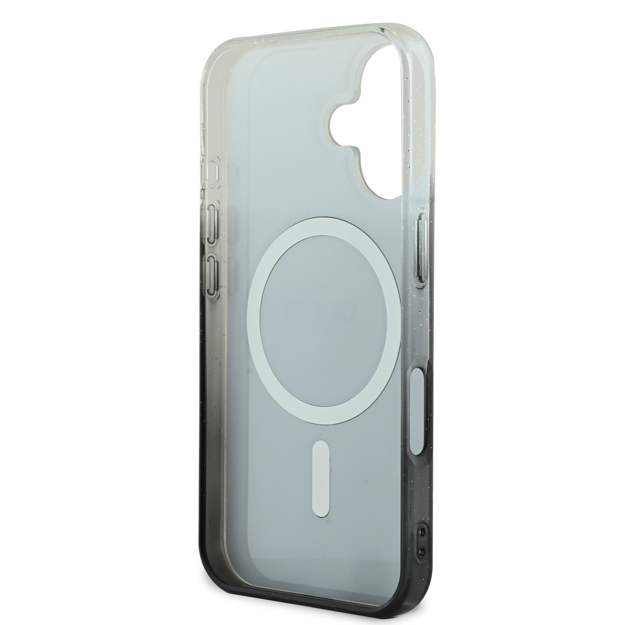 Guess Magsafe “Glitter Gradient” Hard Case Θήκη προστασίας από σκληρό πλαστικό – iPhone 16 (Μαύρο – GUHMP16SHGRCELK)