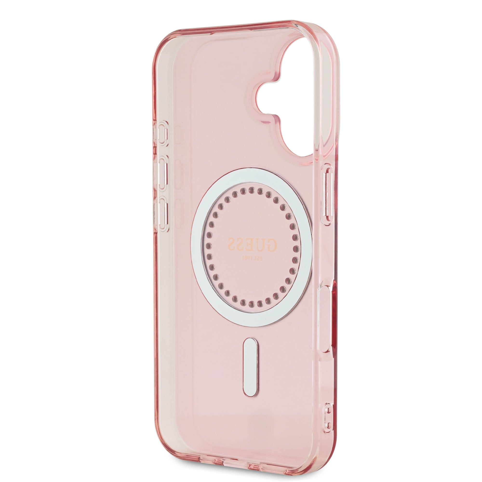 Guess Magsafe “Rhinestones” Hard Case Θήκη προστασίας από σκληρό πλαστικό – iPhone 16 (Ροζ – GUHMP16SPFTDTEP)