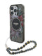 Guess Magsafe “Flowers With Pearl Strap” Hard Case Θήκη Προστασίας Από Σκληρό Πλαστικό – Iphone 16 Pro Max (Μαύρο – Guhmp16Xhfwbrcesk) – Θήκη για κινητό από το PhoneBazaar.gr