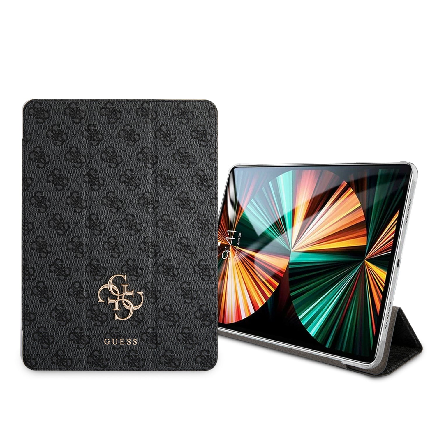 Guess 4G Logo Saffiano Collection Book Cover Θήκη Κατάλληλη Για Apple Ipad Pro 2021 11" (Space Grey - Guic11G4Gfgr) – Θήκη για κινητό από το PhoneBazaar.gr