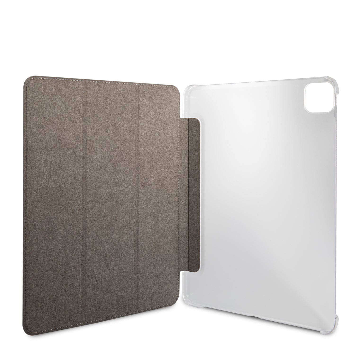 Guess 4G Logo Saffiano Collection Book Cover Θήκη κατάλληλη για Apple iPad Pro 2021 12,9" (Space Grey - GUIC12G4GFGR)