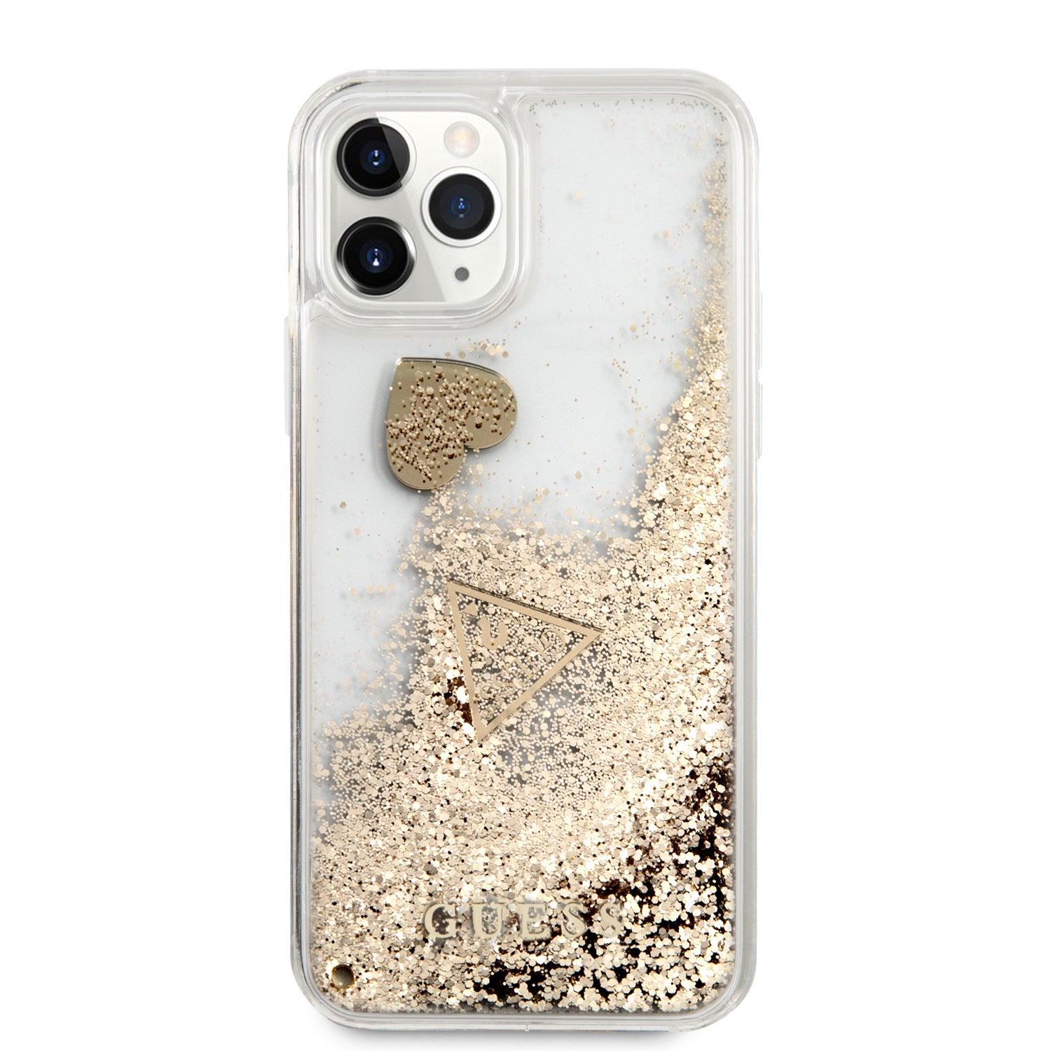 Guess “4G  Logo Collection” Θηκη Προστασιας – iPhone 11 Pro (Clear/Glitter Gold)