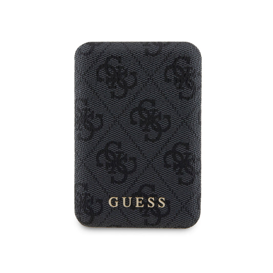 Guess 4G Leather Metal Logo Magsafe Powerbank 5000Mah 15W - Black – Θήκη για κινητό από το PhoneBazaar.gr