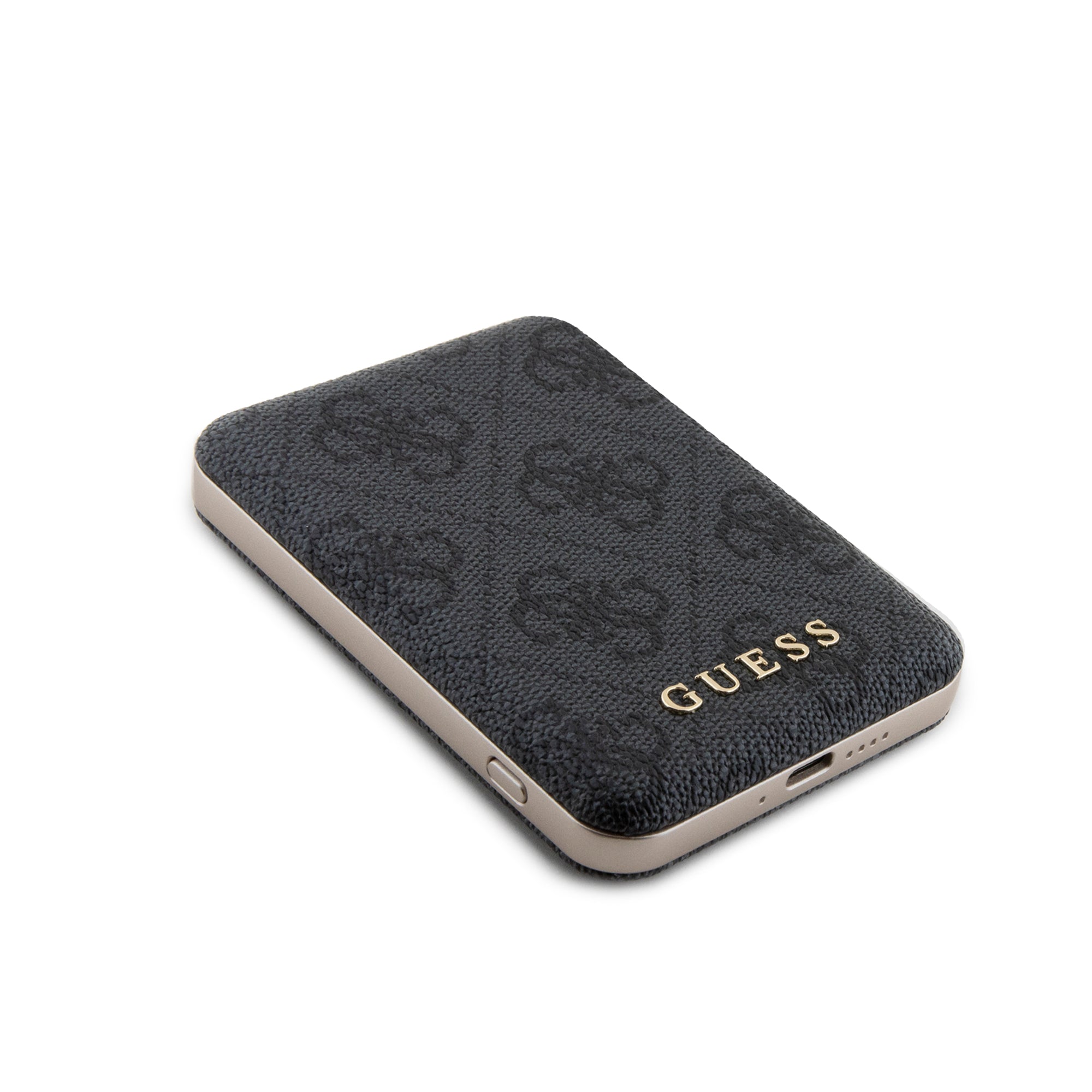 Guess 4G Leather Metal Logo Magsafe Powerbank 5000mAh 15W - Black
