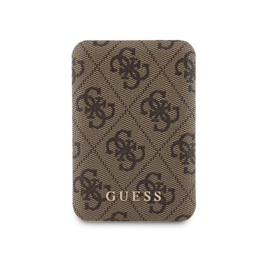 Guess 4G Leather Metal Logo Magsafe Powerbank 5000Mah 15W - Brown – Θήκη για κινητό από το PhoneBazaar.gr