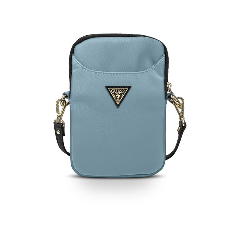 Guess Triangle Logo Bag Τσαντάκι Κατάλληλο Για Smartphone Universal 8" (Light Blue - Gupbntmllb) – Θήκη για κινητό από το PhoneBazaar.gr
