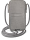 Guess Saffiano Pouch With Cord Τσαντάκι Κατάλληλο Για Smartphone Small / Medium (170X95Mm) Με Κορδονάκι (Grey - Guphmpsasbgr) – Θήκη για κινητό από το PhoneBazaar.gr