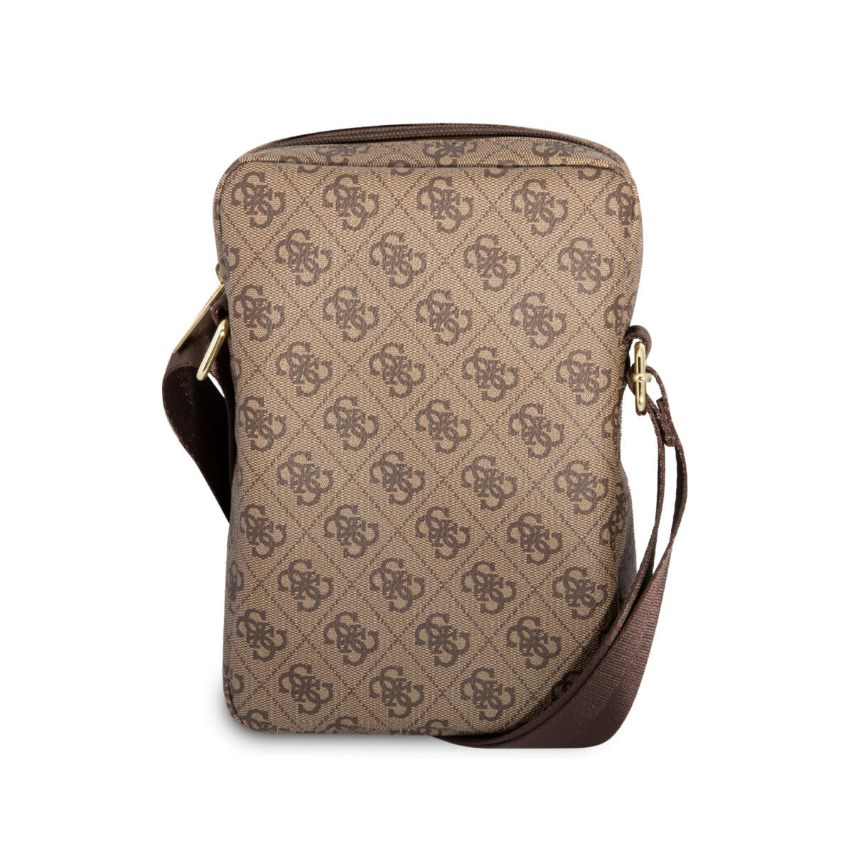 Guess 4G Big metal logo Tablet Bag - Τσαντάκι από δερματίνη κατάλληλο για tablet 10" (Brown - GUTB10G4GFBR)